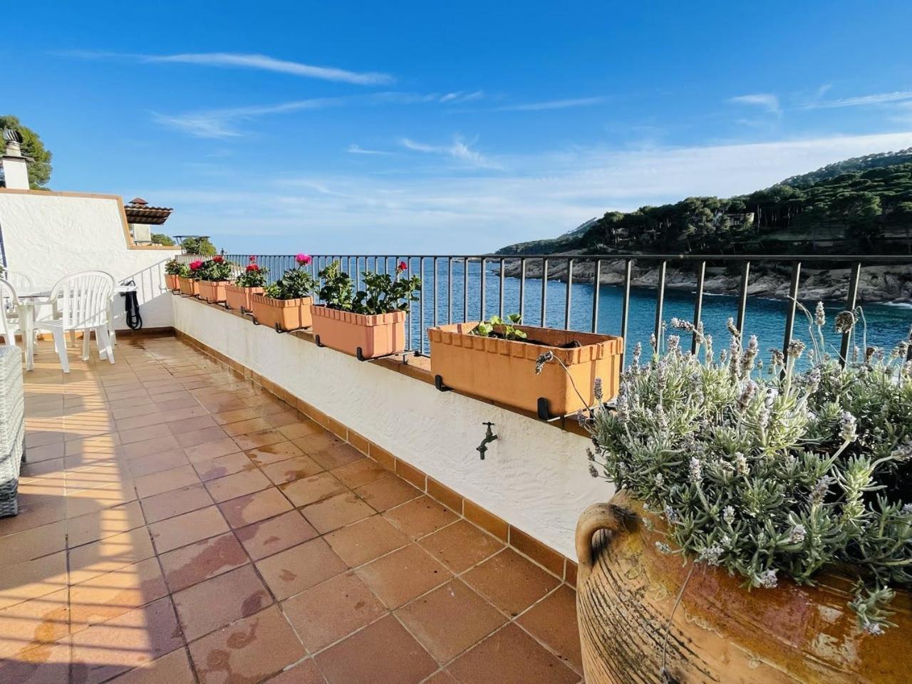 Penthouse on Passeig del Mar de tamariu Large Terrace Free WiFi Appartement Buitenkant foto