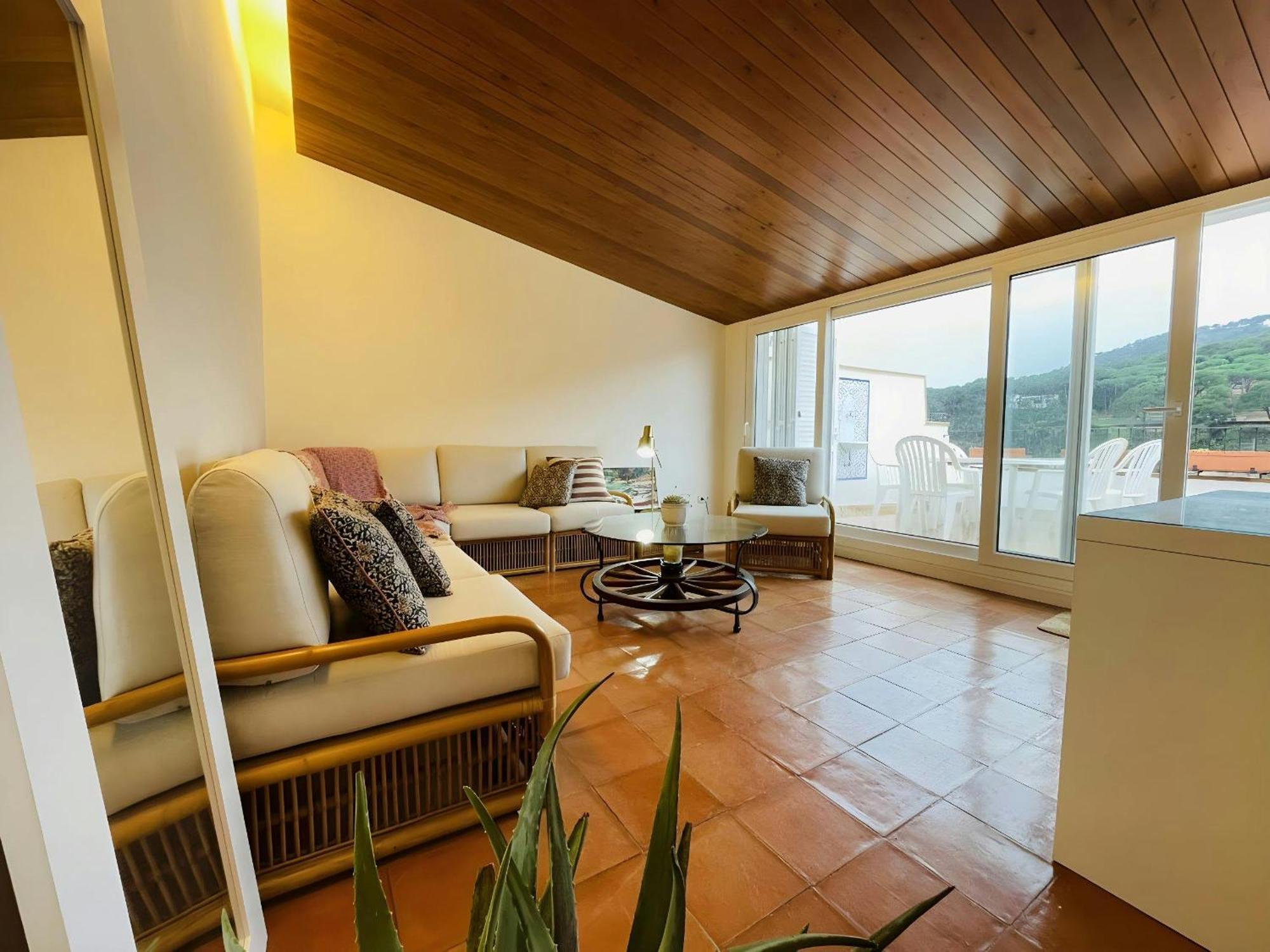 Penthouse on Passeig del Mar de tamariu Large Terrace Free WiFi Appartement Buitenkant foto